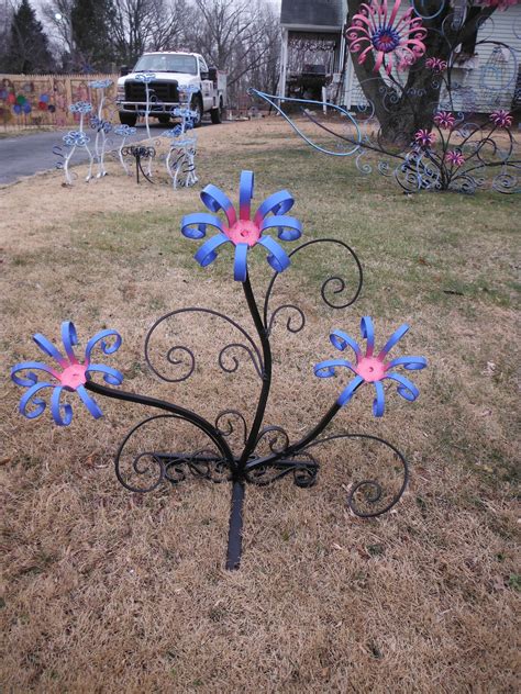 steel cabinet flowers|ornamental metal flowers.